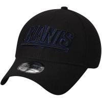 Men's New York Giants New Era Black Historic Logo Tone Tech Three 39THIRTY Flex Hat 3065721